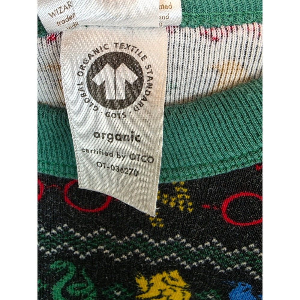 Hanna Andersson Harry Potter Organic Cotton Pajama Set Large Fair Isle Wizarding - Picture 3 of 12